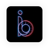 AI影像生成-文字線條質感字母b設計
